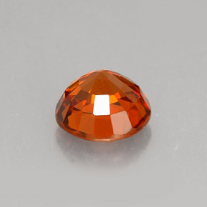 Spessartite Garnet Gemstone in 5.6 mm Size for Sale, Spessartite Garnet Stone in Red Orange Color