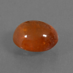 3.19 ct Orange Spessartite Garnet Stone, Natural Spessartite Garnet in Oval Cabochon Shape for Sale