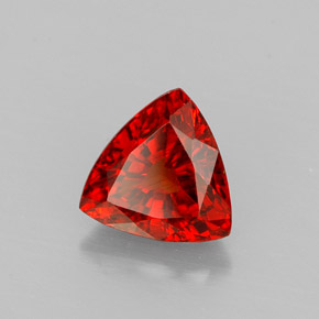 1.39 ct Orange Spessartite Garnet Stone, Natural Spessartite Garnet in Trillion Facet Shape for Sale