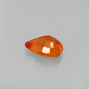 Spessartite Garnet Gemstone in 6.1 x 4.3 mm Size for Sale, Spessartite Garnet Stone in Red Orange Color
