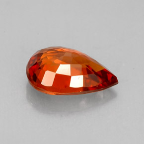 Spessartite Garnet Gemstone in 8.4 x 5.9 mm Size for Sale, Spessartite Garnet Stone in Mandarin Orange Color