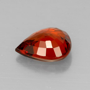 Spessartite Garnet Gemstone in 8.3 x 6.7 mm Size for Sale, Spessartite Garnet Stone in Red Orange Color