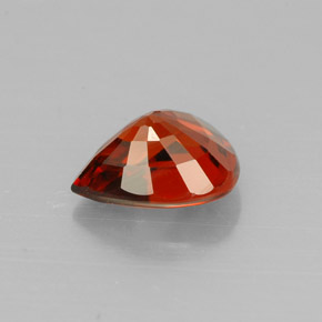 Spessartite Garnet Gemstone in 7.5 x 6 mm Size for Sale, Spessartite Garnet Stone in Red Orange Color