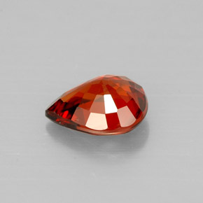 Spessartite Garnet Gemstone in 7.2 x 5.9 mm Size for Sale, Spessartite Garnet Stone in Red Orange Color