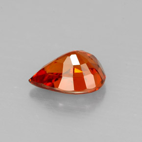 Spessartite Garnet Gemstone in 7.6 x 5.6 mm Size for Sale, Spessartite Garnet Stone in Red Orange Color