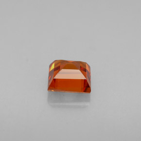 Spessartite Garnet Gemstone in 4.9 x 4.8 mm Size for Sale, Spessartite Garnet Stone in Red Orange Color