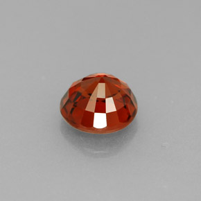 Spessartite Garnet Gemstone in 5.6 mm Size for Sale, Spessartite Garnet Stone in Red Orange Color