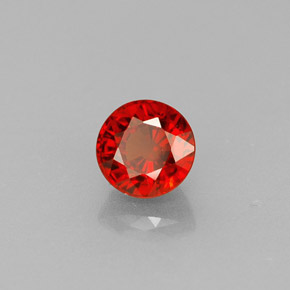 0.83 ct Orange Spessartite Garnet Stone, Natural Spessartite Garnet in Round Facet Shape for Sale