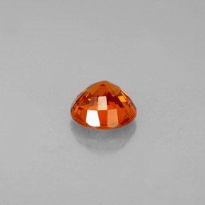 Spessartite Garnet Gemstone in 5.3 mm Size for Sale, Spessartite Garnet Stone in Mandarin Orange Color