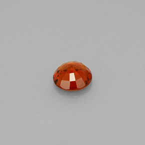 Spessartite Garnet Gemstone in 5.3 mm Size for Sale, Spessartite Garnet Stone in Red Orange Color