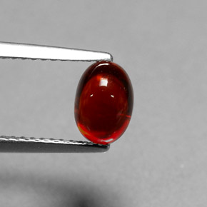 1.87 ct Orange Spessartite Garnet Gemstone, Spessartite Garnet Gem in Oval Cabochon Shape for Sale.