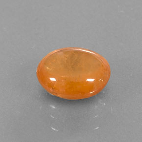 2.92 ct Orange Spessartite Garnet Stone, Natural Spessartite Garnet in Oval Cabochon Shape for Sale