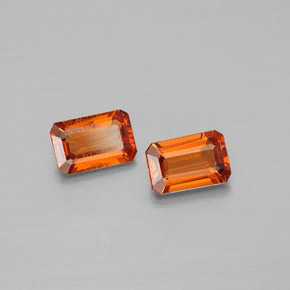 1.15 ct Orange Spessartite Garnet Stone, Natural Spessartite Garnet in Octagon Facet Shape for Sale