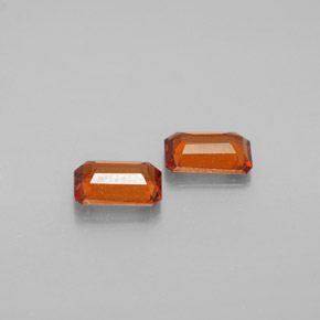 Spessartite Garnet Gemstone in 6 x 4 mm (calibrated) Size for Sale, Spessartite Garnet Stone in Mandarin Orange Color