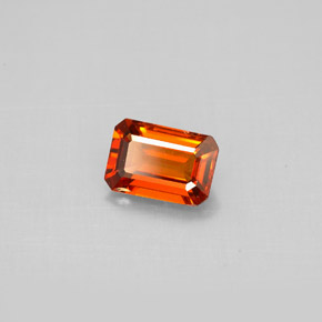 0.91 ct Orange Spessartite Garnet Stone, Natural Spessartite Garnet in Octagon Facet Shape for Sale