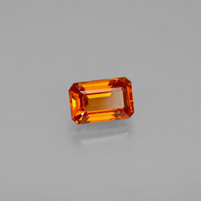 0.71 ct Orange Spessartite Garnet Stone, Natural Spessartite Garnet in Octagon Facet Shape for Sale