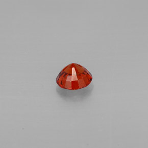 Spessartite Garnet Gemstone in 5.2 mm Size for Sale, Spessartite Garnet Stone in Red Orange Color