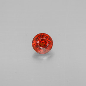 0.85 ct Orange Spessartite Garnet Gemstone, Spessartite Garnet Gem in Round Facet Shape for Sale.