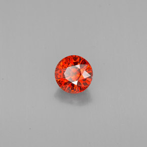 1.12 ct Orange Spessartite Garnet Stone, Natural Spessartite Garnet in Round Facet Shape for Sale
