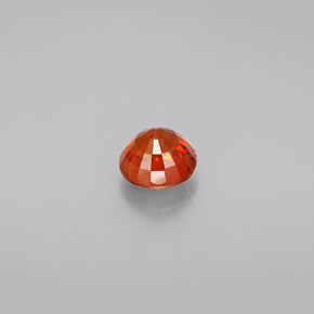 Spessartite Garnet Gemstone in 5.2 mm Size for Sale, Spessartite Garnet Stone in Mandarin Orange Color