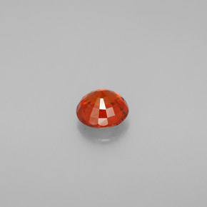 Spessartite Garnet Gemstone in 5.4 mm Size for Sale, Spessartite Garnet Stone in Mandarin Orange Color