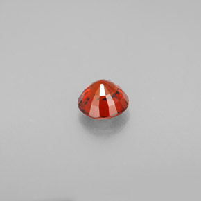 Spessartite Garnet Gemstone in 5.3 mm Size for Sale, Spessartite Garnet Stone in Red Orange Color