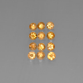 1.39 ct Orange Spessartite Garnet Gemstone, Spessartite Garnet Gem in Diamond-Cut Shape for Sale.