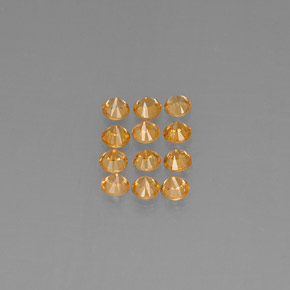 Spessartite Garnet Gemstone in 2.8 mm Size for Sale, Spessartite Garnet Stone in Orange Color