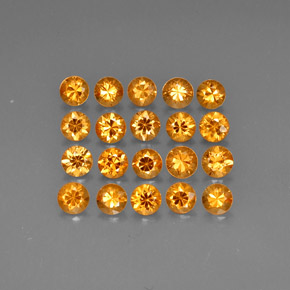 4.34 ct Orange Spessartite Garnet Gemstone, Spessartite Garnet Gem in Diamond-Cut Shape for Sale.