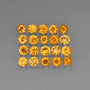 4.44 ct Orange Spessartite Garnet Gemstone, Spessartite Garnet Gem in Diamond-Cut Shape for Sale.