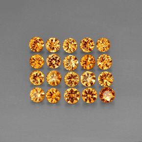 4.28 ct Orange Spessartite Garnet Gemstone, Spessartite Garnet Gem in Diamond-Cut Shape for Sale.