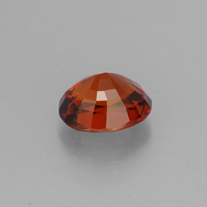 Spessartite Garnet Gemstone in 8.3 x 6.8 mm Size for Sale, Spessartite Garnet Stone in Red Orange Color