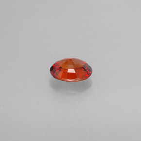 Spessartite Garnet Gemstone in 7.9 x 6.4 mm Size for Sale, Spessartite Garnet Stone in Red Orange Color