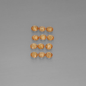 Spessartite Garnet Gemstone in 2.7 mm Size for Sale, Spessartite Garnet Stone in Orange Color