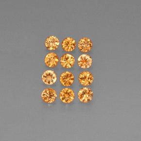1.19 ct Orange Spessartite Garnet Stone, Natural Spessartite Garnet in Diamond-Cut Shape for Sale