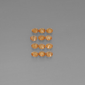 Spessartite Garnet Gemstone in 2.8 mm Size for Sale, Spessartite Garnet Stone in Orange Color