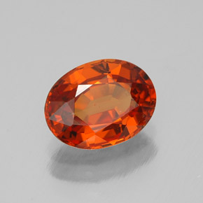 1.80 ct Orange Spessartite Garnet Stone, Natural Spessartite Garnet in Oval Facet Shape for Sale