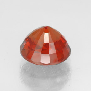 Spessartite Garnet Gemstone in 7 mm (calibrated) Size for Sale, Spessartite Garnet Stone in Red Orange Color