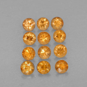 1.36 ct Orange Spessartite Garnet Gemstone, Spessartite Garnet Gem in Diamond-Cut Shape for Sale.