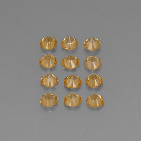 Spessartite Garnet Gemstone in 2.8 mm Size for Sale, Spessartite Garnet Stone in Orange Color