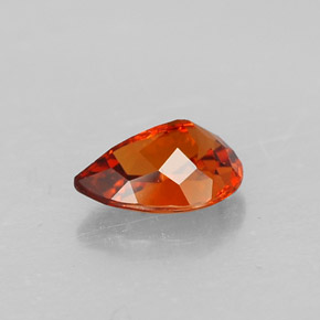 Spessartite Garnet Gemstone in 7.7 x 5.4 mm Size for Sale, Spessartite Garnet Stone in Red Orange Color