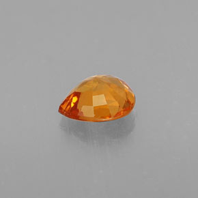 Spessartite Garnet Gemstone in 5.9 x 5.4 mm Size for Sale, Spessartite Garnet Stone in Mandarin Orange Color