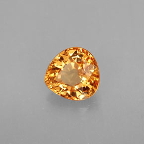 0.95 ct Orange Spessartite Garnet Stone, Natural Spessartite Garnet in Pear Facet Shape for Sale