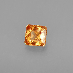 0.44 ct Orange Spessartite Garnet Stone, Natural Spessartite Garnet in Octagon / Scissor Cut Shape for Sale