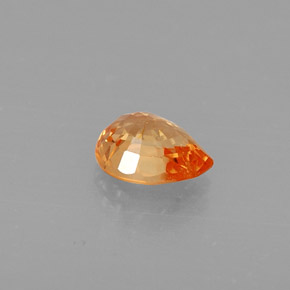 Spessartite Garnet Gemstone in 6.2 x 4.9 mm Size for Sale, Spessartite Garnet Stone in Mandarin Orange Color