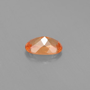 Spessartite Garnet Gemstone in 6.4 x 3.9 mm Size for Sale, Spessartite Garnet Stone in Mandarin Orange Color