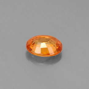 Spessartite Garnet Gemstone in 6.3 x 5.2 mm Size for Sale, Spessartite Garnet Stone in Mandarin Orange Color