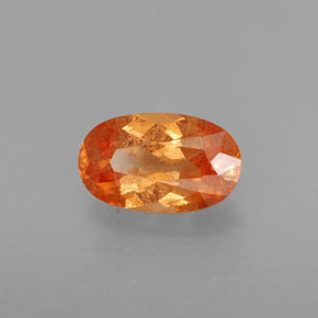 1.09 ct Orange Spessartite Garnet Stone, Natural Spessartite Garnet in Oval Facet Shape for Sale