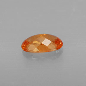 Spessartite Garnet Gemstone in 7.9 x 4.8 mm Size for Sale, Spessartite Garnet Stone in Mandarin Orange Color