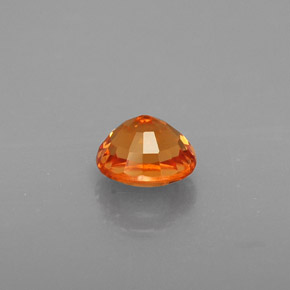 Spessartite Garnet Gemstone in 5.3 x 4.6 mm Size for Sale, Spessartite Garnet Stone in Mandarin Orange Color